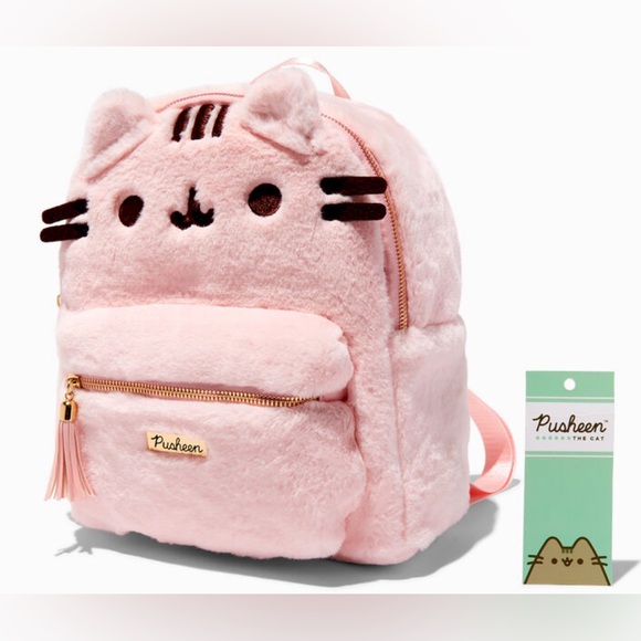 Pusheen Handbags - 🆕 PUSHEEN ADORABLE BACKPACK & SUPER HIGH QUALITY & MATCHING LIPGLOSS SET!